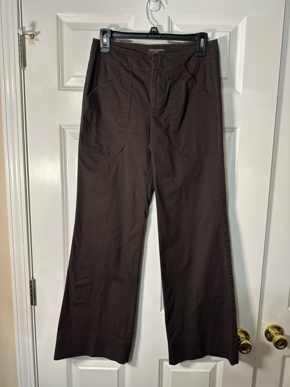 Banana Republic Brown Wide-Leg Chinos
